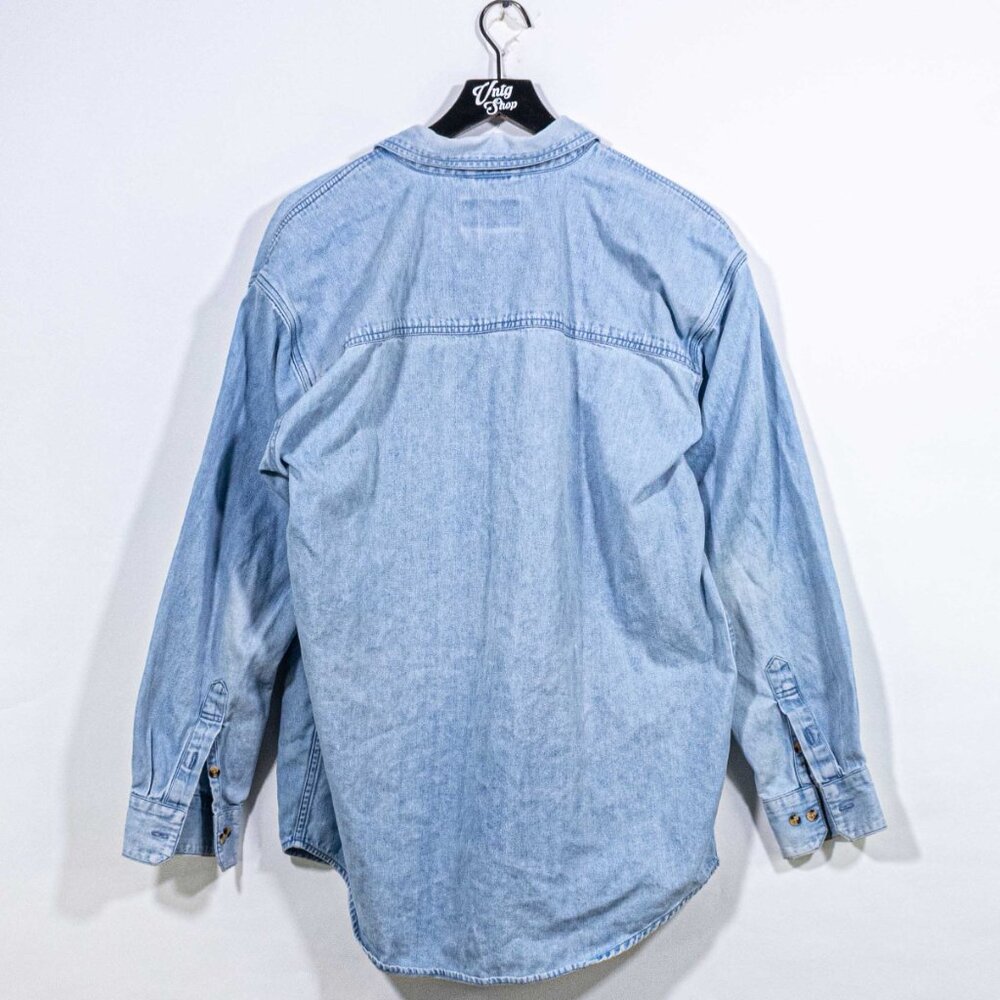 Vtg 90s Java Software Sun Microsystems Denim Shir… - image 2